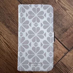 Kate Spade White and Gray Floral Phone Case